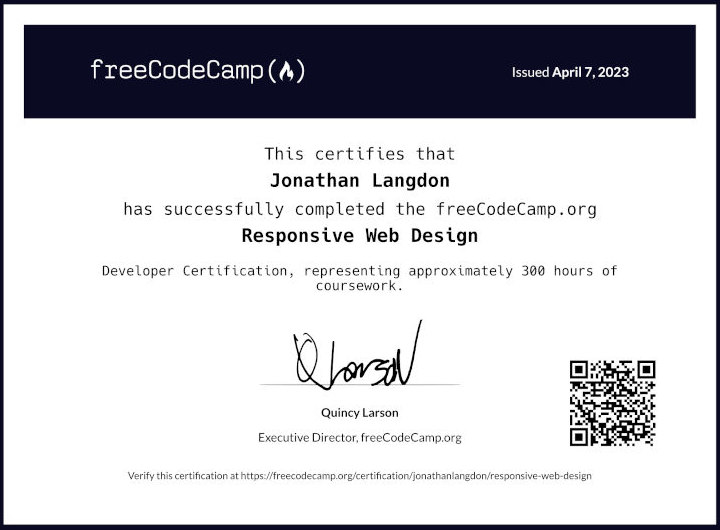 Reponsive Web Design Certificate